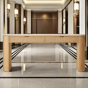 Mesas de Consola Tradicionales de Madera Maciza Ecológicas con Gabinetes Laterales para Dormitorio, Hotel, Comedor, Oficina, Sala de Estar (Antiguo) - Product Image 3