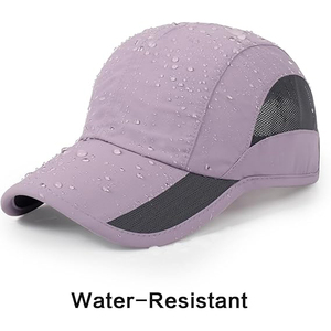 Casquette de baseball violette respirante à séchage rapide avec panneau en maille, chapeau de sport d'extérieur pour hommes et femmes, visière réglable - Product Image 3
