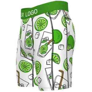 Calzoncillos bóxer ajustados de cintura media para hombre, shorts de natación sexys de pana con estampado de secado rápido, shorts personalizados para entrenamiento y natación - Product Image 2