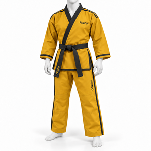 Ensemble de vêtements de sport Jiu Jitsu pour hommes sur mesure, uniforme de karaté en coton lavable de haute qualité, design personnalisé, vêtements d'arts martiaux - Product Image 1