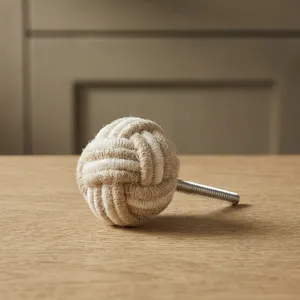 Most Selling Jute Dresser Hardware Knob Decorative Drawer Pull For Kitchen Furniture Bedroom Cabinets Available For Sale - Product Image 5