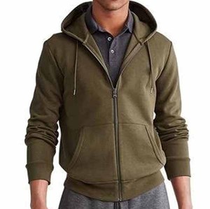 Ventes en gros de sweats à capuche unisexes pour hommes avec logo personnalisé, fermeture éclair, 100% coton molletonné, écologiques, service OEM du Pakistan - Product Image 2