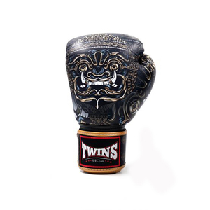 Gants de boxe Twins haut de gamme à succès, en cuir entièrement imprimé, à lacets, pour Muay Thai et arts martiaux, taille adulte, dernière collection, protection optimale - Product Image 2