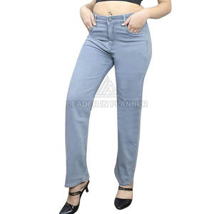 กางเกงยีนส์ผู้หญิงขายส่ง MOQ ต่ำ ระบายอากาศได้ดี ผลิตตามสั่ง ดีไซน์ล่าสุด สำหรับขายออนไลน์ - Product Image 3