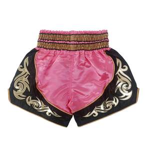 Pantalones Cortos de Muay Thai de Diseño Personalizado, Uniformes de Artes Marciales de Satén para Entrenamiento de Kickboxing, Fabricante OEM - Product Image 2