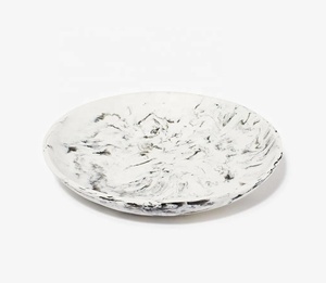 Plateau de service multifonctionnel en résine époxy, modèle ange, thème marbre moderne, fait main par Artizon Studio, décoration pour la maison, cadeaux - Product Image 6