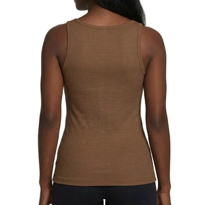 Ribbed Tank <b>Top</b> Sleeveless O-Neck Fitted Knit Men's 100% Polyester Breathable Daily Wear Comfortable Casual Soft Custom ODM - Product Image 4