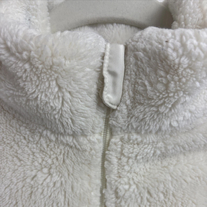 Chaleco de Forro Polar Sherpa para Hombre, Color Gris, Manga Larga, Cierre de Cremallera, Resistente al Viento, Grueso y Cálido, Largo Regular - Product Image 4