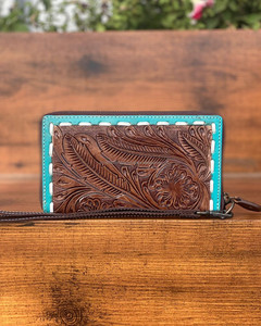 กระเป๋าคลัทช์หนังแท้สลักเครื่องมือใหม่กระเป๋าใส่โทรศัพท์มีสไตล์กระเป๋าสตางค์หนังตะวันตกอเนกประสงค์ - Product Image 6