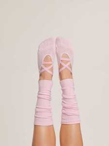 Fitness Accessories Pilates Socks Studios Slouch Spandex/Nylon/Cotton Anti-Slip Quick Dry Grip Yoga with Strap <b>for</b> Womens - Product Image 2