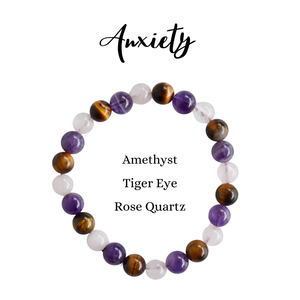 Attractive Design Calming ANXIETY <b>Crystal</b> Bracelet Healing Gemstone <b>Beaded</b> Intention Bracelet - Product Image 1
