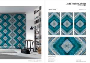 กระเบื้องพอร์ซเลนเคลือบเงา DeluxeJazz ขนาด 600x1200 มม. รูปแบบขนาดใหญ่ พื้นผิวพรีเมียม สำหรับตกแต่งผนังและพื้น ดีไซน์ทันสมัยสำหรับตกแต่งภายในและภายนอก - Product Image 2