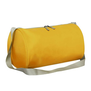 <b>Yellow</b> Genuine Leather Multi-function Duffel <b>Bag</b> Zipper Closure Shoulder Strap Lightweight Portable Sports Travel Exercise - Product Image 4