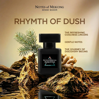 Perfume Masculino al por Mayor, 30 ml, Eau de Parfum de Larga Duración, Spray Fresco, NOTAS MEKONG Rhythm Dusk Woody Vietnam Active