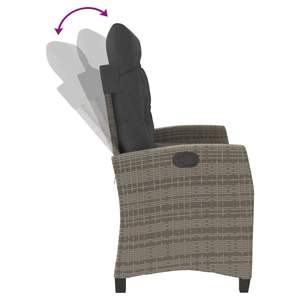 ม้านั่งพักผ่อนในสวนสีเทาเข้มสำหรับใช้ในลานบ้าน - Product Image 6