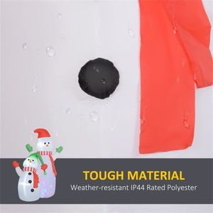 Pupazzo di Neve Gonfiabile Natalizio per Decorazioni Esterne Festive per Casa o Giardino - Product Image 4
