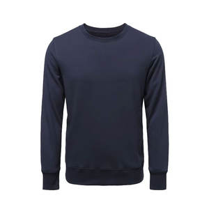 Wholesale Men Blue Knitted <b>Sweater</b> Cotton Long Sleeve <b>Crewneck</b> Cardigan Fashion Warm Winter Breathable Front Chest Pocket - Product Image 2
