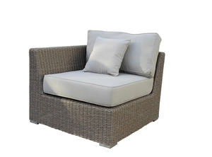 Canapé d'extérieur modulaire Presley-H avec structure en HDPE et revêtement en poudre - Product Image 5