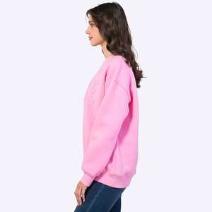 เสื้อสเวตเชิ้ตโลโก้ 3 มิติแบบนูน สำหรับผู้ชายและผู้หญิง ทรงหลวม คอกลม เนื้อผ้านุ่มสบาย เหมาะสำหรับใส่ในฤดูหนาว สไตล์สตรีทแวร์ - Product Image 3