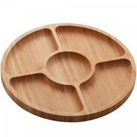 Plateau de service en bambou gravé artisanal en gros, écologique, biodégradable, de forme rectangulaire moderne pour le stockage des aliments et la décoration