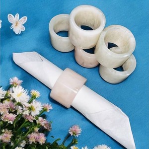 Eco-Friendly <b>Modern</b> Luxury Napkin Ring Pattern Resin Napkin Holder Buckle Custom Hotel - Product Image 1