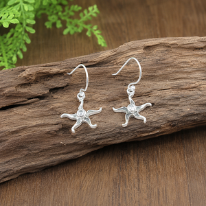 Pendientes Colgantes de Plata de Ley 925 con Circonita Cúbica en Forma de Estrella, Bañados en Oro Rosa y Dorado, Pendientes Celestiales, Regalo para Novia - Product Image 5