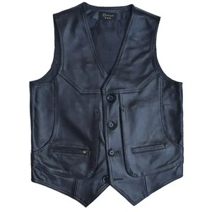 Chaleco de Motocicleta de Cuero Genuino para Hombre EDGECO INTERNATIONAL EI-SS-1092, Tejido de Lona, Resistente al Viento e Impermeable - Product Image 4