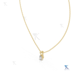 จี้เพชรเพทายสังเคราะห์รูปดาวแปดแฉก Pave Lab Grown Diamond North Star ประดับเพชรระยิบระยับ ดีไซน์หรูหราสีทอง - Product Image 4