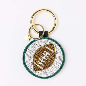 Hand Embroidered Seed Beads Keychain With Custom Tag Seed Beaded Embroidery <b>Name</b> Keychain For Bag Charms - Product Image 2