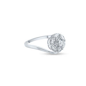 Anillo de diamantes Purecarat Illusion Setting Joyería elegante y lujosa - Product Image 6
