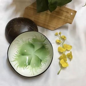 Elegant Lacquer Colorful Coconut Bowl Wholesale Ideal for Creating Unique Gift Sets and Sustainable Designs From Vietnam - Product Image 4