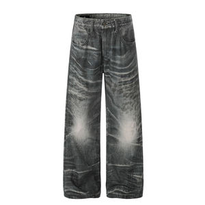 กางเกงยีนส์เดนิมทรงตรงเอวกลาง ยี่ห้อ NEXO INDUSTRIES ระบายอากาศได้ดี เป็นมิตรกับสิ่งแวดล้อม น้ำหนักเบา ผ้าทอเนื้อแน่น สำหรับผู้ชาย สไตล์สตรีทแวร์ ฤดูหนาว - Product Image 4