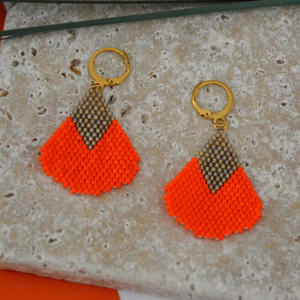 Textured Finish Beaded Earrings Pattern Style Beaded Earrings Smooth Finish Beaded Earrings Wholesale Factory Price Item Beaded - Product Image 1