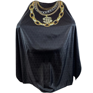 Accesorios de Barbería Personalizados al por Mayor, Capa de Peluquería Estampada de Alta Calidad con Cierre de Botones a Presión, Capas para Diseño de Peinados - Product Image 5