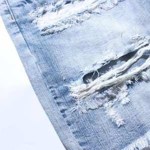 Custom Vintage Men's Jorts Summer Streetwear Carpenter Short Work Pants Men Baggy Double Knee Carpenter Denim Jeans Shorts - Product Image 3