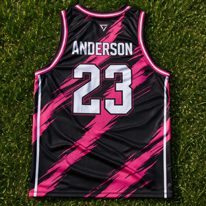 เสื้อบาสเก็ตบอลทีมโรงเรียนแบบสั่งทำพิเศษ แห้งเร็ว ระบายอากาศได้ดี ผ้าโพลีเอสเตอร์ 100% ปักชื่อและหมายเลขผู้เล่นตามสั่ง - Product Image 2