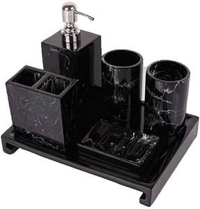 Juego de Accesorios de Baño de Resina de Tres Piezas, Moderno y de Lujo, para Hotel y Hogar, Duradero y Resistente al Polvo, con Color Personalizado - Product Image 6