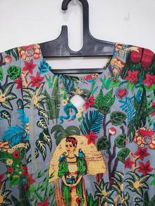 ชุดเดรสผ้าฝ้ายพิมพ์ลายทำมือ สไตล์อินเดีย สำหรับใส่ไปชายหาด งานเทศกาล หรือสไตล์โบฮีเมียน - Product Image 5