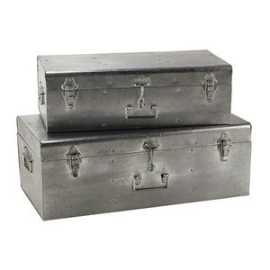 Caja de Joyería Metálica Rectangular con Tapa Abatible, Diseño Clásico con Cerradura, Contenedor de Almacenamiento de 1 Nivel - Product Image 3