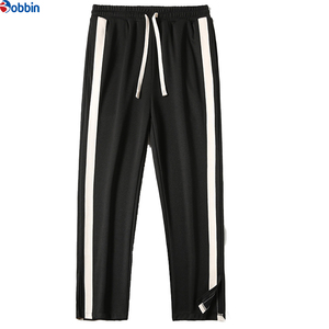 Breathable Drawstring Man Trouser Side <b>Strips</b> Plain Dyed New Design Men Trousers for Adult OEM Services Made in High Quality - Product Image 5