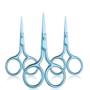 Ciseaux à manucure personnalisés avec logo, en acier inoxydable, ciseaux de beauté à lame courbée, pointe acérée, pour nail art, cuticules, pédicure et sourcils - Product Image 1