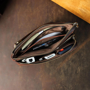 Organizador de accesorios para bolso de mano de cuero genuino premium con diseño compacto y materiales de calidad de lujo a precio de mayoreo. - Product Image 5