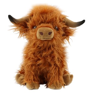Peluche de Toro Gris con Cuernos Amarillos, Juguete Suave de 31cm-50cm para Niños de 2 a 4 Años, Unisex - Product Image 3