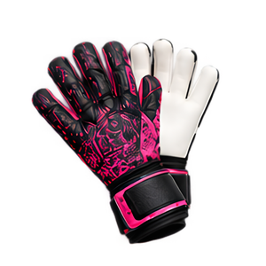 Guantes de Portero de Fútbol BLACK RACING GEAR, Alta Protección y Agarre, Material PU, Cierre de Tirón, Duraderos para Entrenamiento y Partidos - Product Image 1