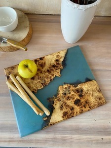 Modern Wooden <b>Platter</b> For Dry Fruits Serving Elegant Table Centerpiece <b>Platter</b> Home Dining And Party Decoration Use From India - Product Image 2