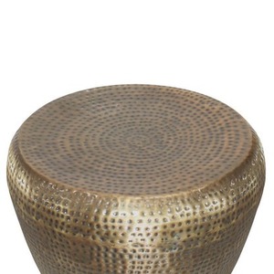 Mesa de Centro de Metal Texturizado Moderno Pure Living, Muebles Hechos a Mano para Sala de Estar Contemporánea - Product Image 5