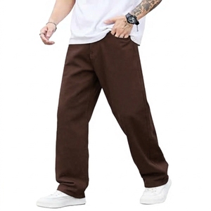 Pantalones de Hombre con Logotipo Bordado Personalizado, Diseño de Otoño-Invierno, Holgados, Casuales, Antiarrugas, de Cintura Media - Product Image 3