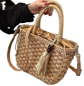 Boho Artistic Fashion Tassel <b>Straw</b> Handbag 2022 Summer New Hand Beach <b>Bags</b> Direct From Indian Supplier - Product Image 1