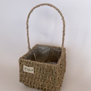 Meilleur prix sur le nouveau modèle de panier en jonc de mer avec poignée pour la maison et le jardin, accessoires de rangement ou fruits, Nhat Minh, Vietnam - Product Image 2