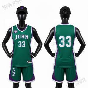 Uniforme de basket-ball pour femmes, 160 GSM, maille polyester respirante, bleu royal, jaune, panneau latéral blanc, logo personnalisé par transfert thermique - Product Image 3